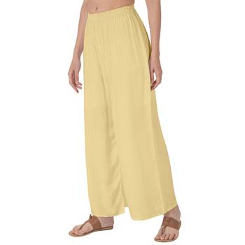Krisha Export Regular Fit Women Chiku Rayon Palazzo 2
