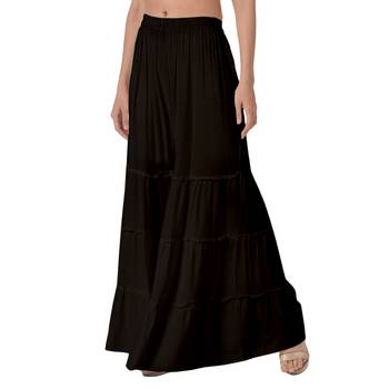 Krisha Export Regular Fit Women Black Rayon Sarara 2