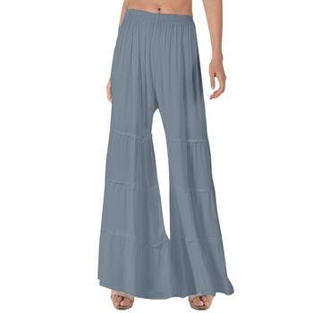 Krisha Export Regular Fit Women Grey Rayon Sarara 1