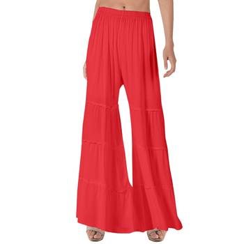 Krisha Export Regular Fit Women Gajari Rayon Sarara 1