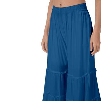 Krisha Export Regular Fit Women More Peach Rayon Sarara 4