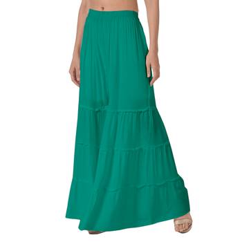 Krisha Export Regular Fit Women Rama Rayon Sarara 2