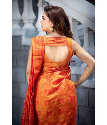 Shraddha Arya Designer Orange Art Silk Saree 6