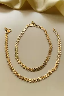 Gold anklets