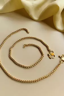 Gold anklets