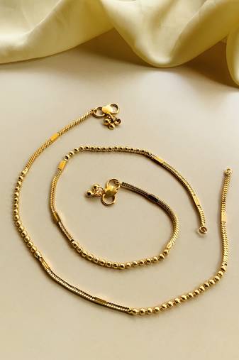 Gold anklets