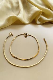 Gold anklets