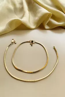 Gold anklets
