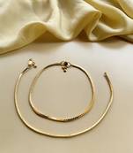 Gold anklets