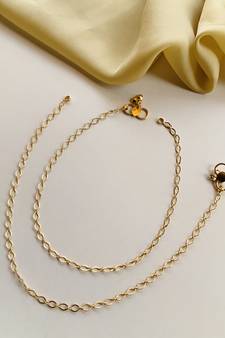 Gold anklets