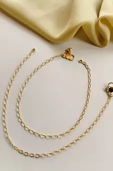 Gold anklets