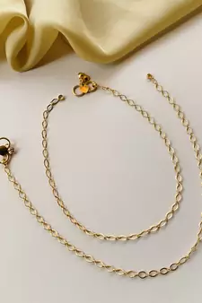 Gold anklets