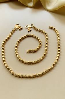 Gold anklets
