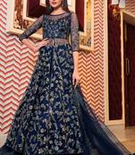 Maroon Heavy Embroidered Anarkali Gown