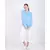 BALI HAI by PASHMA WOMEN'S BEAUTIFUL RUFFLE NAVY BLUE SHIRT
