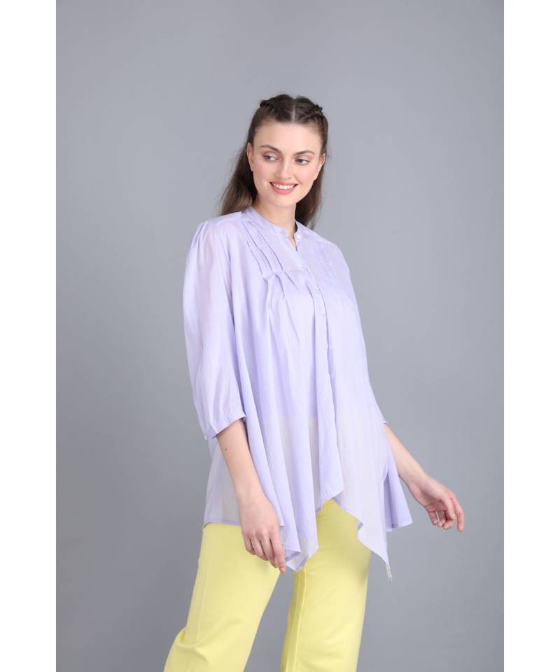 BALI HAI by PASHMA WOMEN'S BEAUTIFUL MAUVE CASUAL SHIRT