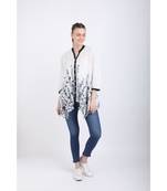 BALI HAI by PASHMA WOMEN'S BEAUTIFUL BLACK AND WHITE PRINT  CASUAL SHIRT