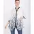 BALI HAI by PASHMA WOMEN'S BEAUTIFUL BLACK AND WHITE PRINT  CASUAL SHIRT