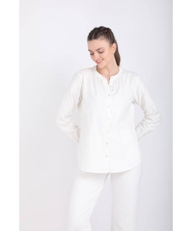 BALI HAI by PASHMA WOMEN'S BEAUTIFUL WHITE CASUAL SHIRT