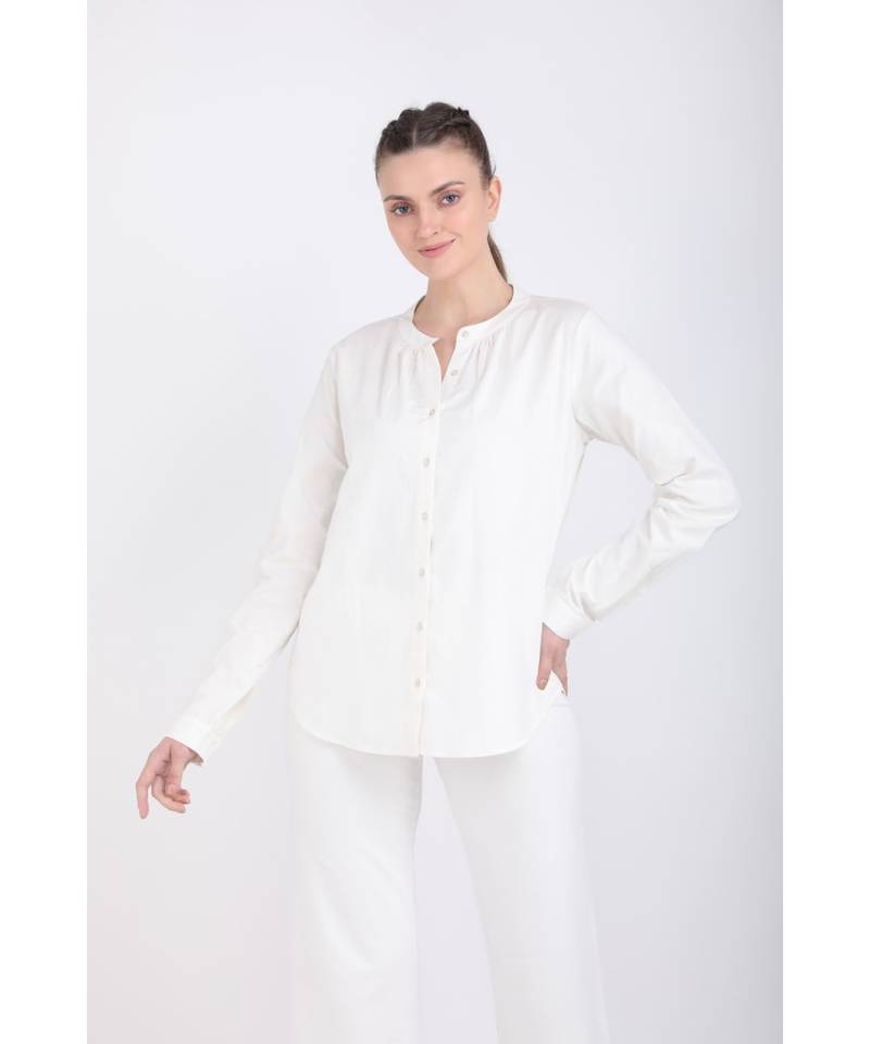 BALI HAI by PASHMA WOMEN'S BEAUTIFUL WHITE CASUAL SHIRT