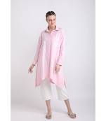 BALI HAI by PASHMA WOMEN'S BEAUTIFUL LONG  TURQUOISE EMBROIDERED CASUAL SHIRT