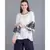 BALI HAI by PASHMA WOMEN'S  COTTON WHITE PRINTED TOP