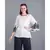 BALI HAI by PASHMA WOMEN'S  COTTON WHITE PRINTED TOP