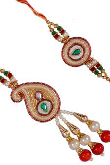 Designer Bhaiya Bhabhi Rakhi Set