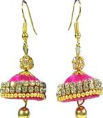 Pink jhumkas