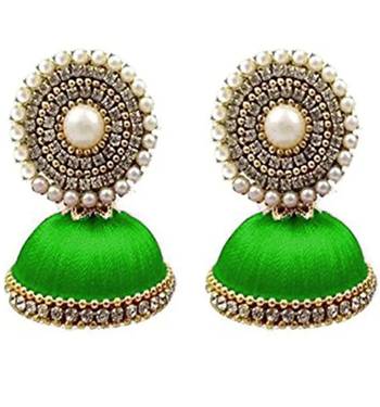 Green jhumkas 1