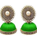Green jhumkas