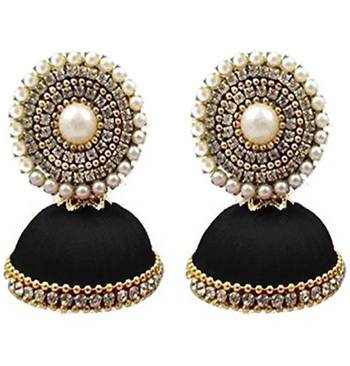 Black jhumkas 2