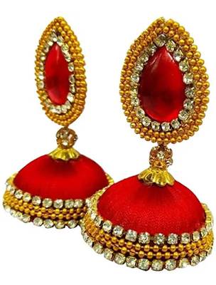 Red jhumkas 2