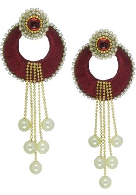 Maroon chandbali 1
