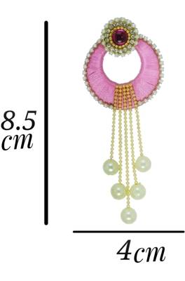 Pink chandbali 2