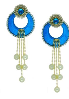 Turquoise chandbali 1