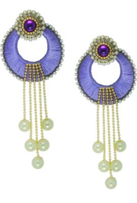 Purple chandbali 1