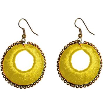 Yellow chandbali 1
