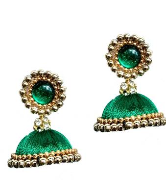 Green jhumkas 2