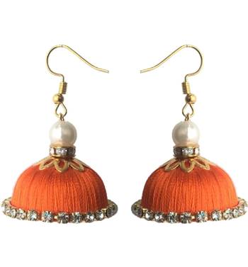 Orange jhumkas 1