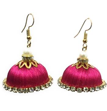 Pink jhumkas 2