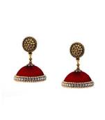 Red jhumkas