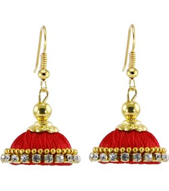 Red jhumkas 1