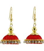 Red jhumkas