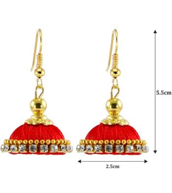 Red jhumkas 2
