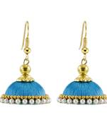 Blue jhumkas