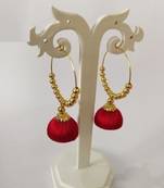 Red jhumkas