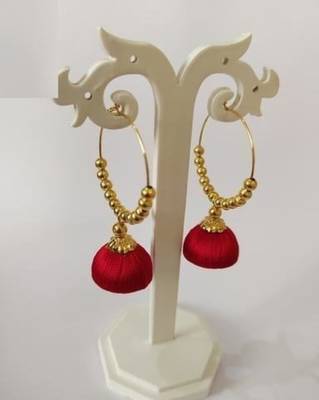Red jhumkas 2
