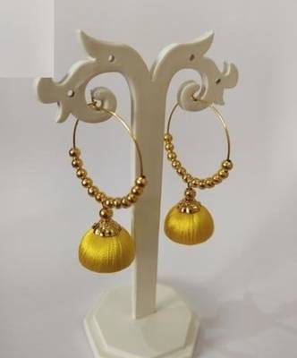 Yellow jhumkas 1