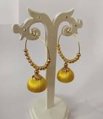 Yellow jhumkas